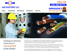 Tablet Screenshot of leoelectricllc.com
